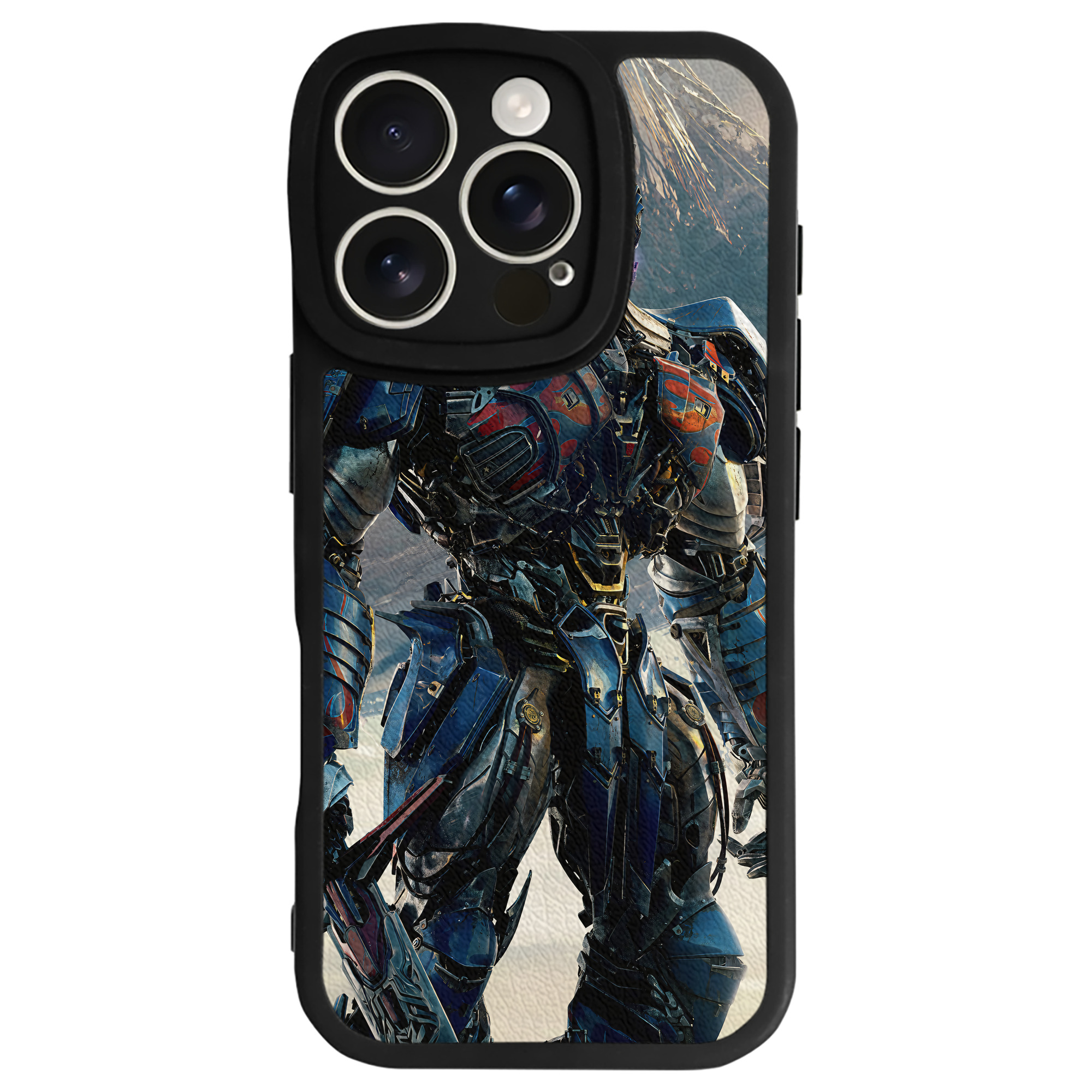（画像用） Transformers トランスフォーマー 【iPhone 16シリーズ対応】シリコンスマホケース（レザー調） 材質：シリコン